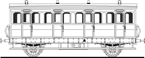 BCK0512/4 MS&LR D.2B2 27ft four wheeled First