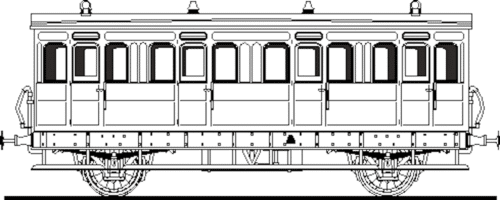 BCK0513/4 MS&LR D.2A1 27ft four wheeled Brake Third