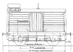 BWK0231/4 NER Horizontal planked V1 Brake Van