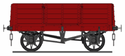 BWK0402/4 GNR D.1/2 Four Plank wagon