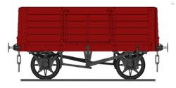 BWK0403/4 GNR D.7/38 Five plank coal wagon