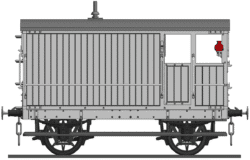 BWK0501/4 GCR D. 71 15 Ton Brake Van