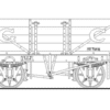 BWK0552/4 GCR 4-Plank End Door Wagon