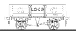BWK0554/4 GCR D.19 5-Plank Coal Wagon