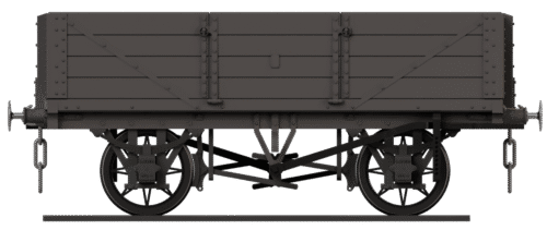 BWK1512/4 LNWR D.  9 Open Goods Wagon with 36in  sides and doors each side