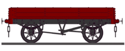 BWK1680/4 NSR Longbottom 2-plank wagon