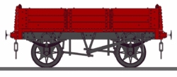 BWK1681/4 NSR Longbottom 3-plank wagon