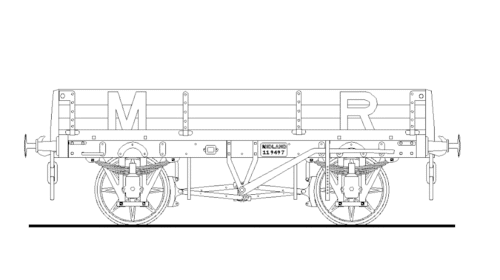 BWK1701/4 MR D.818 3-Plank Dropside Wagon