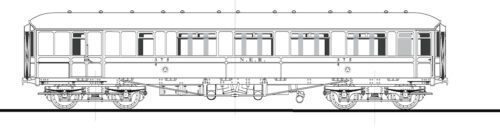 BCK0231/4 NER D.153 Brake First (4 compartments)