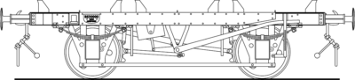 BWK8003w/7 BR Conflat L without containers (shunting runner)