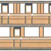 BCK0001S/4 LNER Teak D.140 FK sides (52'6" corridor stock)