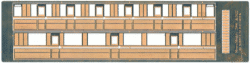 BCK0001S/4 LNER Teak D.140 FK sides (52'6" corridor stock)