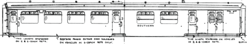 BCK3076S/4 SR Bulleid Bournemouth Stock D.2123 BSTO  sides